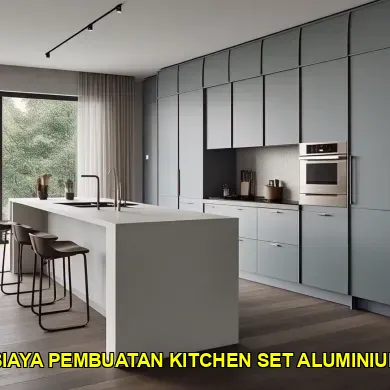 Estimasi biaya pembuatan kitchen set aluminium yang efisien